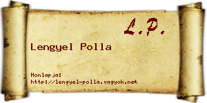 Lengyel Polla névjegykártya